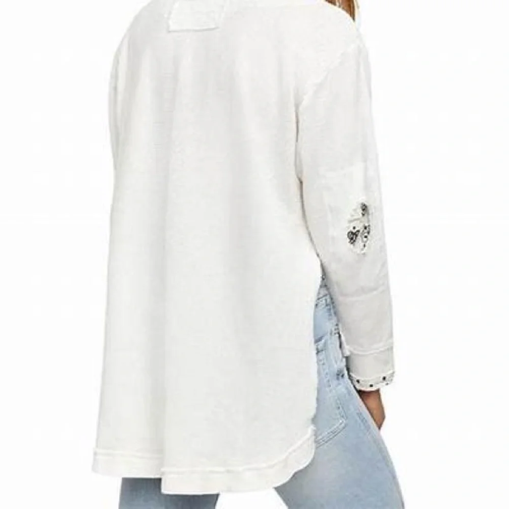 Free People Fall for You Henley Ivory - Picture 2 of 5